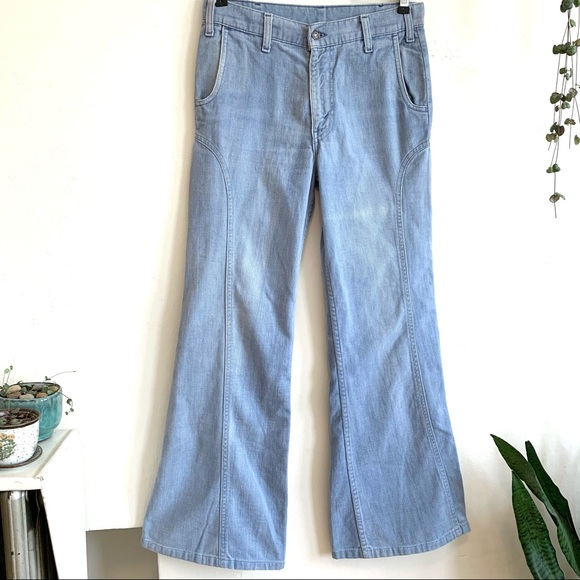 Levi's Denim - Vintage 70s Levi’s Bellbottoms Denim Jeans